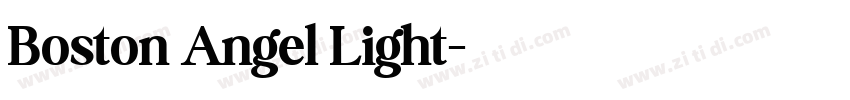 Boston Angel Light字体转换